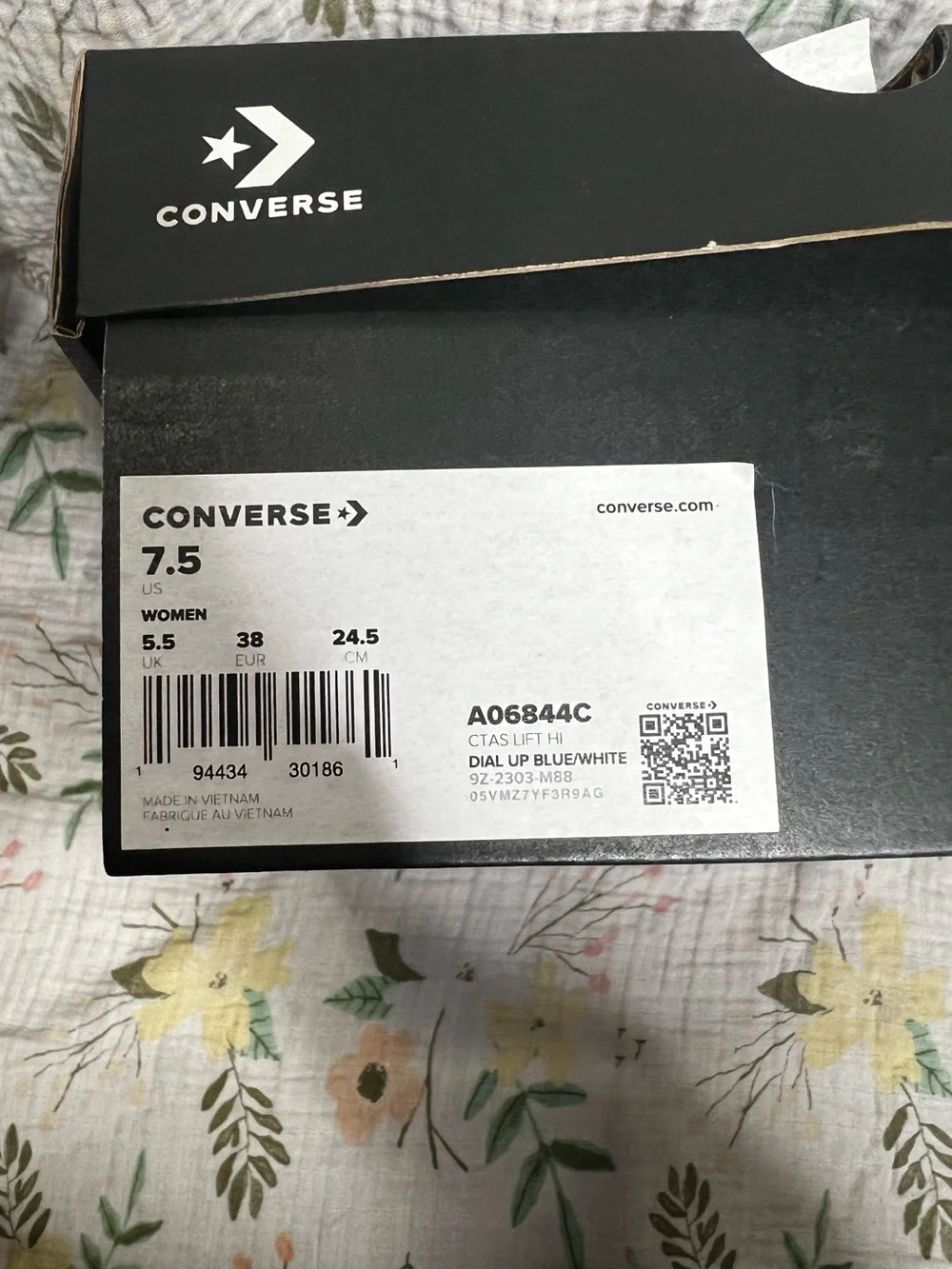 Converse CTAS Lift Hi Sneakers Blue High Top Platform Women’s 7.5
